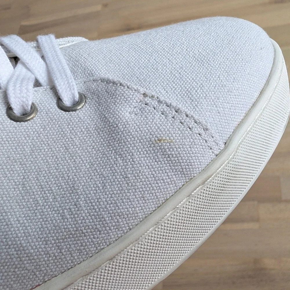 Von-Routte Lyon Mid Top Canvas Sneakers Off White‎ Mens Shoes Size 41 (US 8)